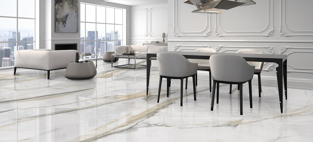 [MAT-ARKLAM-ATLANTIS-GOLD-POLISHED-1200-X-3000-X-6MM] Feinsteinzeug — Atlantis Gold Polished 1200 x 3000 x 6mm