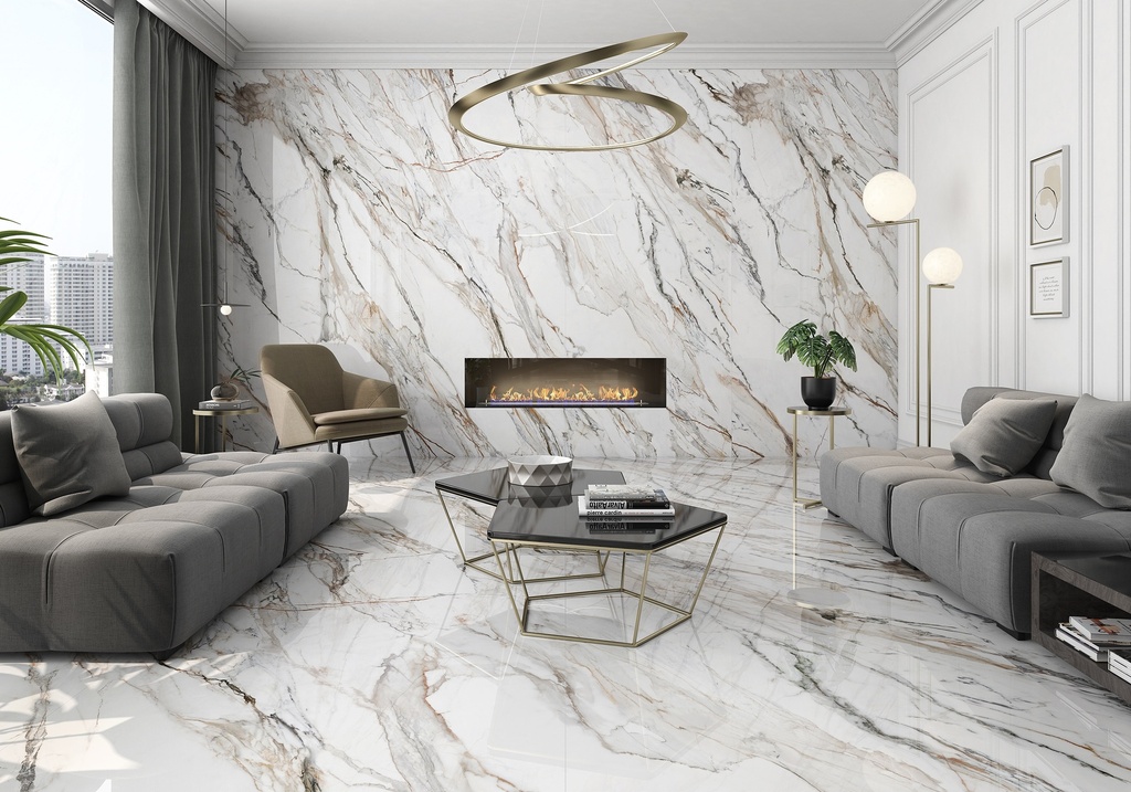 [MAT-ARKLAM-CALACATTA-PAONAZZO-POLISHED-1200-X-3000-6MM] Feinsteinzeug — Calacatta Paonazzo Polished 1200 x 3000 - 6mm