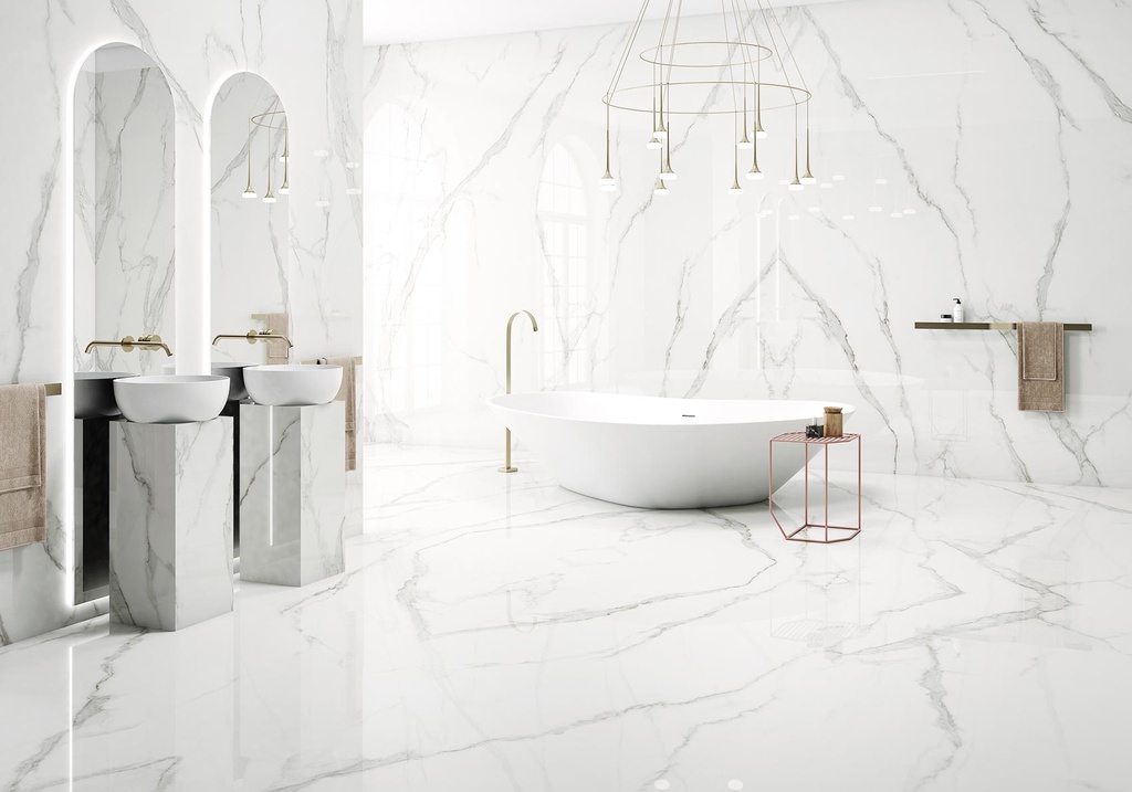 [MAT-ARKLAM-ESTATUARIO-POLISHED-1200-X-3000-6MM] Porcelain — Estatuario Polished 1200 x 3000 - 6mm