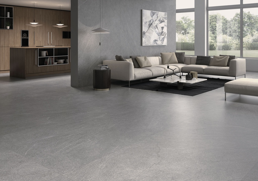 [MAT-ARKLAM-MANHATTAN-GREY-SILK-1200-X-3000-6MM] Feinsteinzeug — Manhattan Grey Silk 1200 x 3000 - 6mm